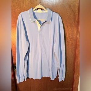 Men’s McIlhenny dry goods baby‎ blue long sleeve polo